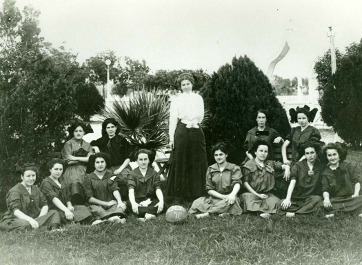 Our Lady of the Lake’s basketball team, 1911-1912.